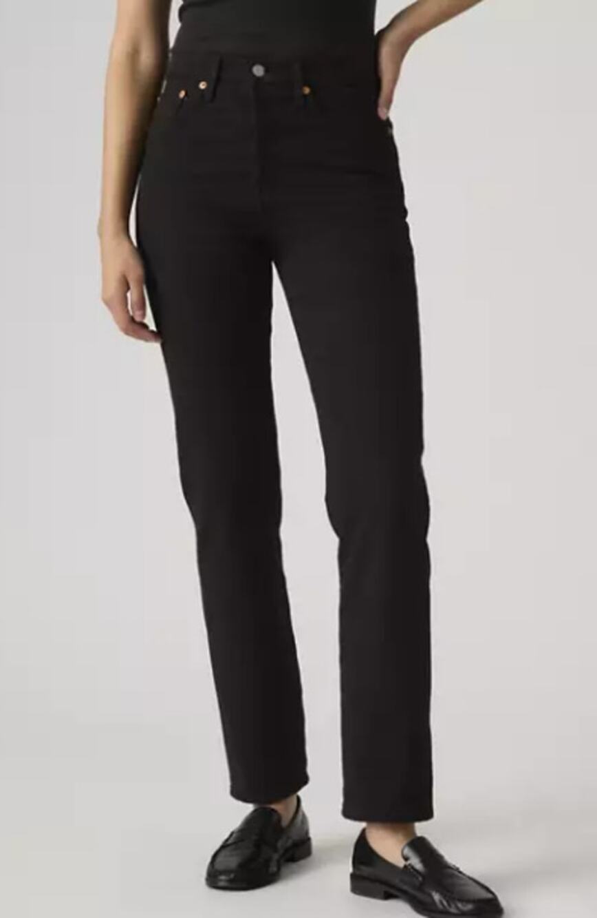 Levi's Wedgie Straight Ankle Women's Jeans Black Size 31